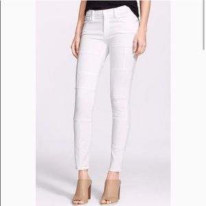 Frame White Patchwork Skinny jeans